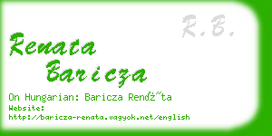 renata baricza business card